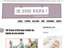 Tablet Screenshot of je-suis-papa.com